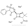4-tia-1-azabicyklo [3.2.0] heptan-2-karboxylsyra, 3,3-dimetyl-7-oxo-6 - [(2-fenyl-2-sulfofacetyl) amino] - natriumsalt (1: 2 ), (57192066,2S, 5R, 6R) - CAS 28002-18-8